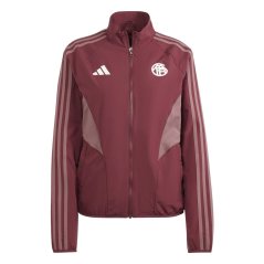 adidas Bayern Munich Anthem Jacket 2024 2025 Womens Red