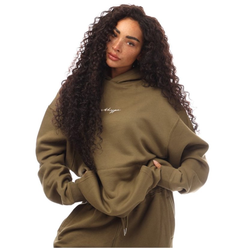Hype Unisex Adults Hoodie Olive