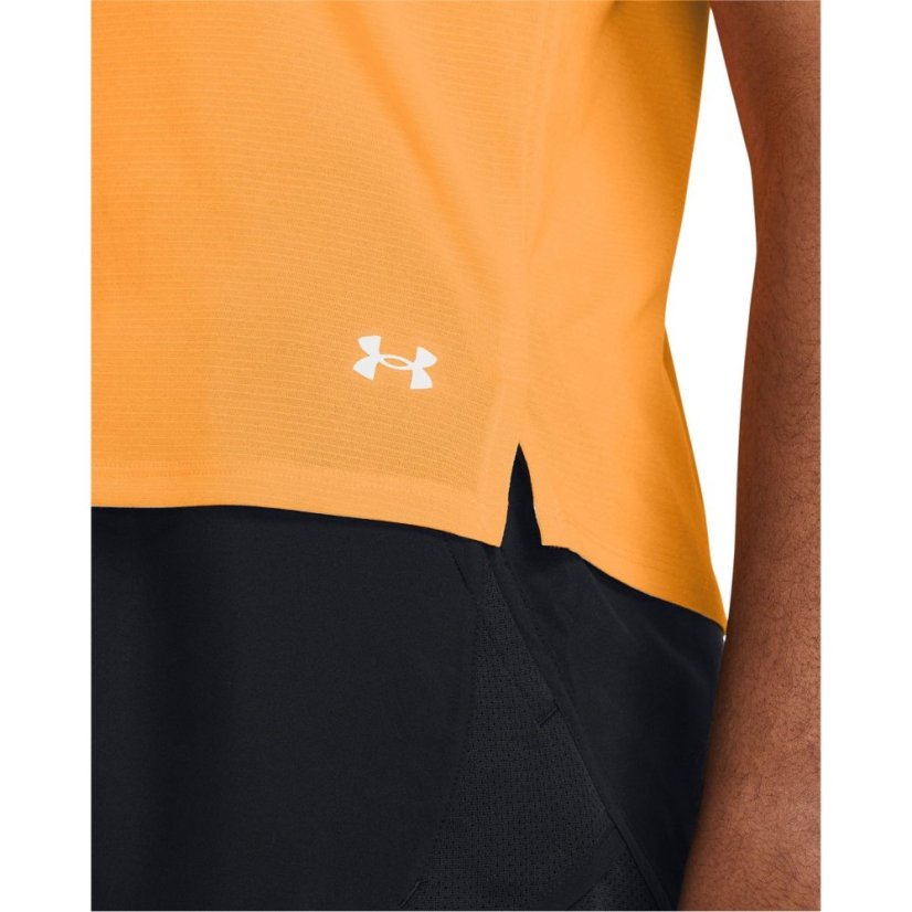 Under Armour UA Launch Short Sleeve Womens Orange
