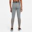 Nike Pro Women's Mid-Rise Mesh-Panelled Leggings Grey / White