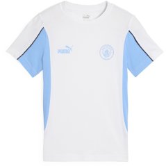 Puma Manchester City Football Archive pánské tričko White/Blue