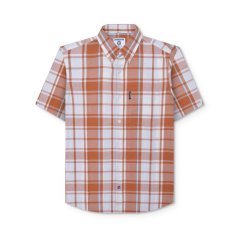 Lambretta Check Shirt Rust/White