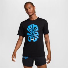 Nike Rise365E SS Tee Sn43 Black/Blue