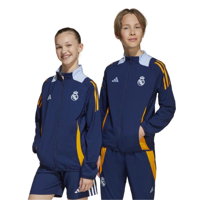 adidas Unisex Kids Real Pre Jk Licensed Tracksuit Top Team Navy Blue