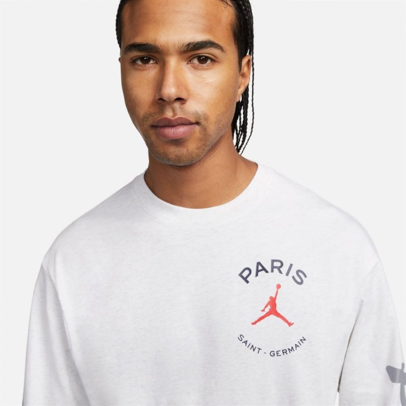 Air Jordan Paris Saint Germain Long Sleeve pánské tričko Grey
