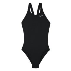 Nike Solid Swimsuit Black