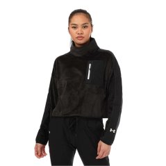 Under Armour Journey Fleece Mock Neck Top Black