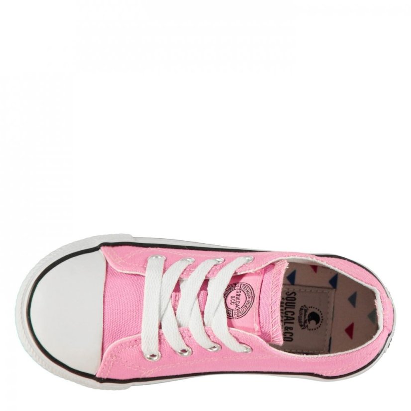 SoulCal Low Canvas Shoes Infants Pink