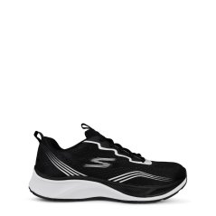 Skechers Lace Up Engineered Mesh Sneaker Low-Top Trainers Girls Black