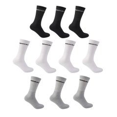 Donnay 10 Pack Crew Socks Plus Size Multi Asst