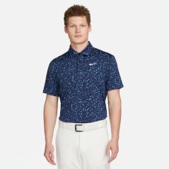 Nike Dri-FIT Tour Men's Floral Golf Polo Mdnght Nvy/Wht