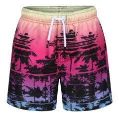 Ript Palm Print Swim Shorts Boys Pink