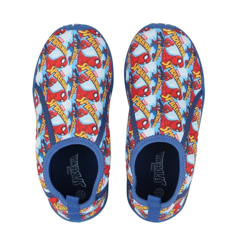 Character Aqua Childrens Water Shoes Spiderman