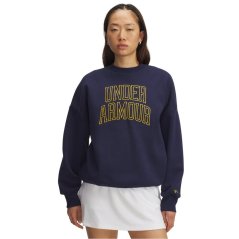 Under Armour Women's Varsity Crew Sweatshirt Navy/Gold