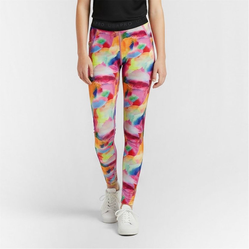 USA Pro USA Pro Training Tight Legging Girls Multi Brush