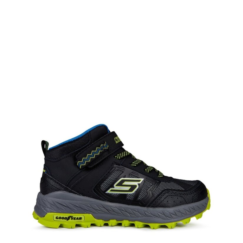 Skechers Fuse Tread Hiking Boots Unisex Kids Blk/Blu/Mlt