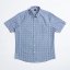 Fabric Short Sleeve Poplin Shirt Blue Floral