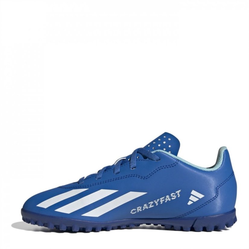 adidas X Crazyfast Club Junior Astro Turf Football Boots Blue/White