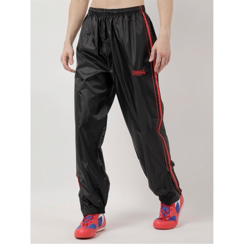 Lonsdale Sauna Suit Senior Round Neck Black/Red