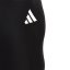adidas Solid Small Logo Swimsuit Black/White