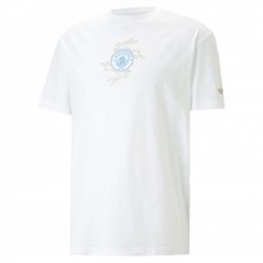 Puma Manchester City CNY Training T-shirt 2023 Adults White/Gold