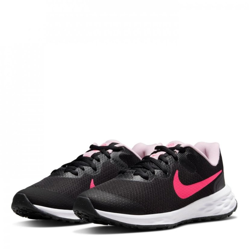 Nike Revolution 6 Big Kids' Running Shoe Black/Pink
