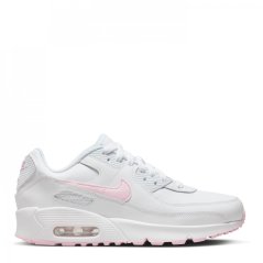 Nike Air Max 90 LTR Big Kids' Shoes White/Pink