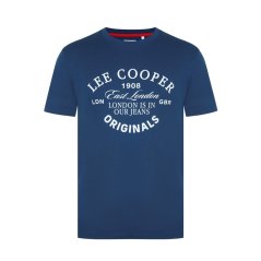 Lee Cooper pánské tričko Vintage Blue