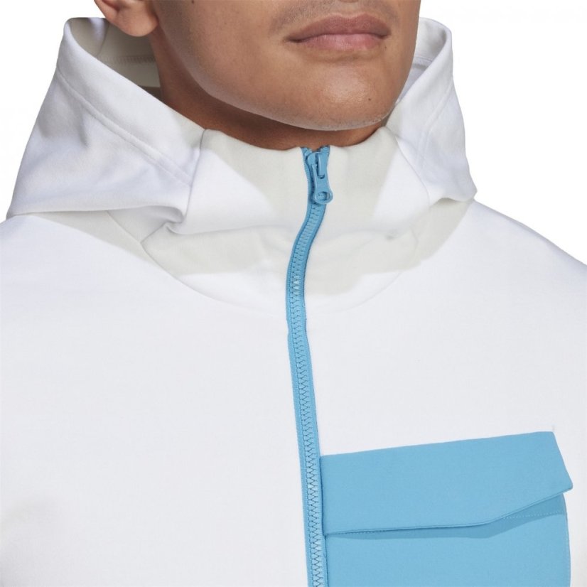 adidas GameDay quarter Zip Top Mens White