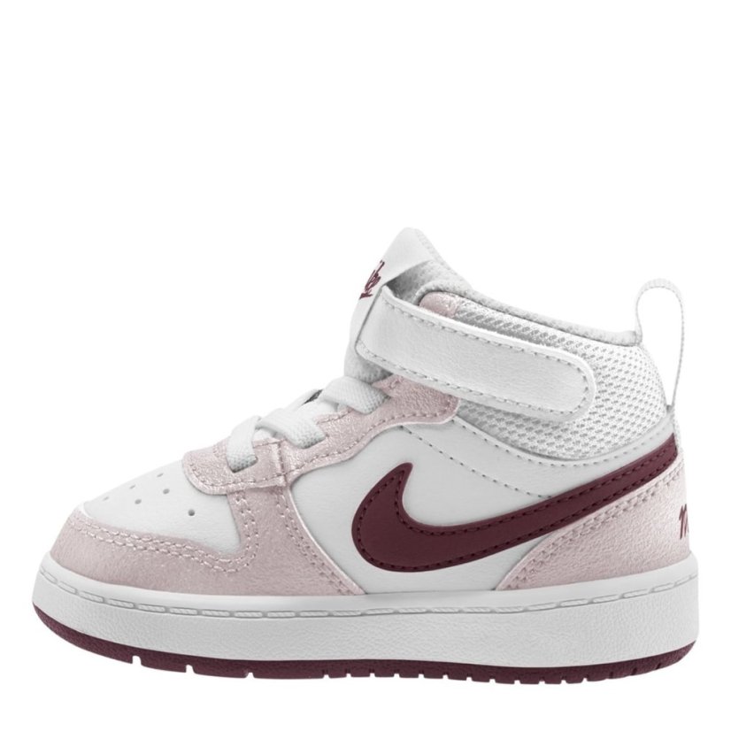 Nike Court Borough Mid 2 Baby/Toddler Shoes White/Voilet