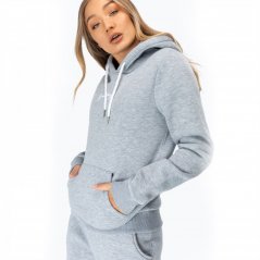 Hype Scribble Logo Women's Pullover Hoodie Grey