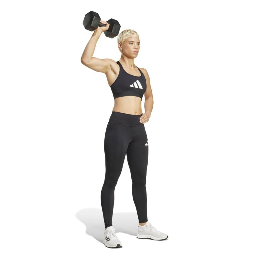 adidas Training Essentials Big Logo Leggings Womens Black/White