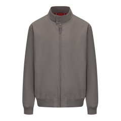 SoulCal Men's Soul Ribbed Zip Harrington Jacket Grey