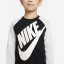 Nike Futura Crew Sweater and Bottoms Set Infant Boys Black