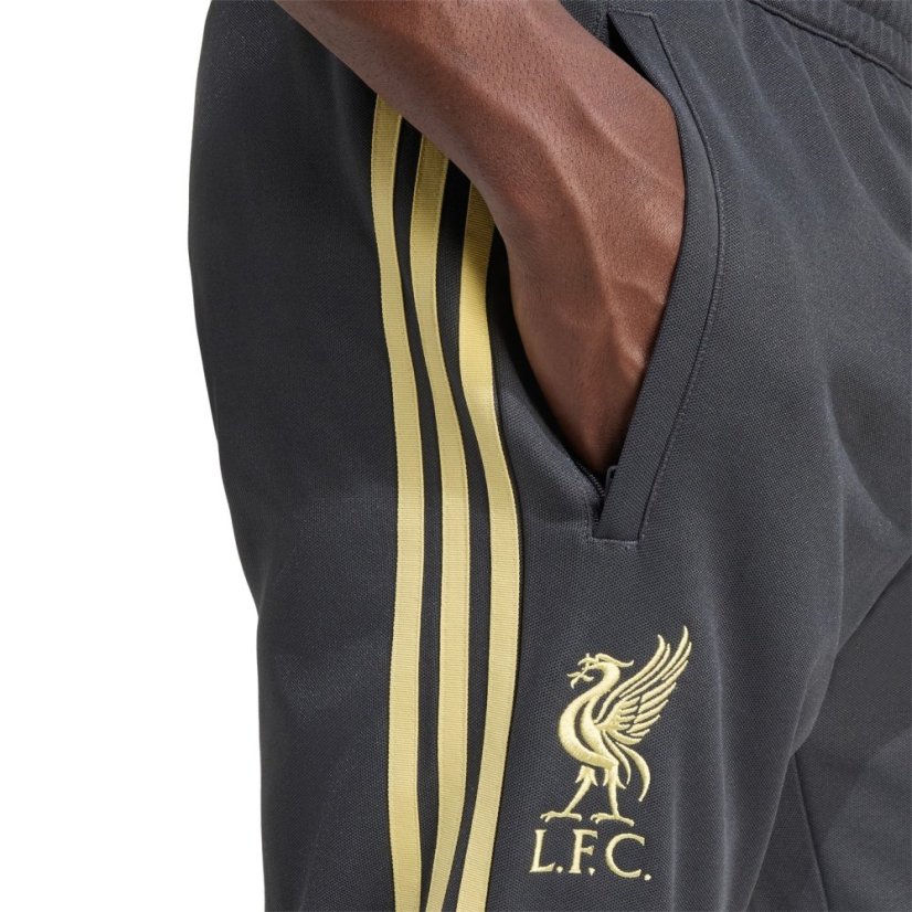 adidas Men's Liverpool Licensed Tracksuit Bottoms Black