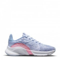 Nike SuperRep Go 3 Flyknit Next Nature Women's Training Shoes Grey/White/Pink