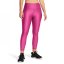 Under Armour Tech No-Slip Waistband Ankle Leggings Womens Astro Pink/Blk