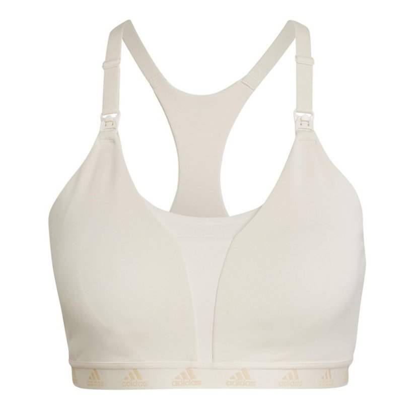 adidas Grow Positivity Light Support Nursing Bra White
