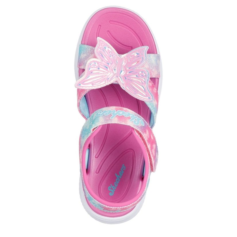 Skechers Kids' Flat Sandals Pink Sparkle