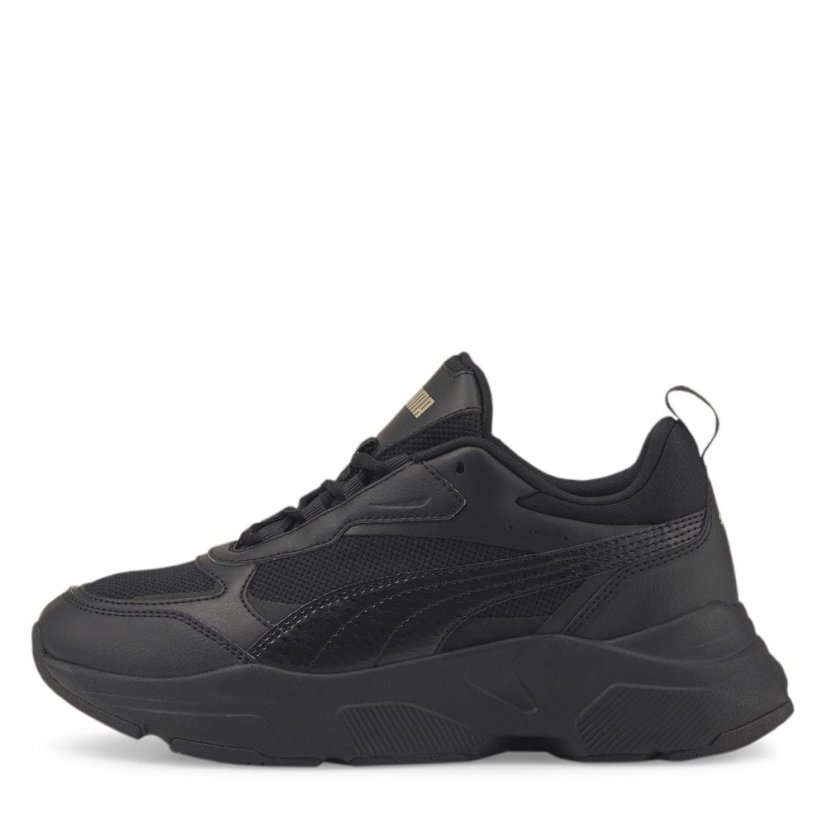 Puma Cassia Trainers Ladies Black/ Gold