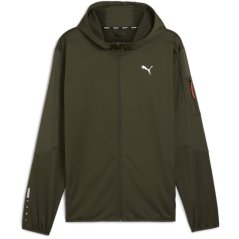 Puma M Puma Flex Panelled Jacket Dark Olive