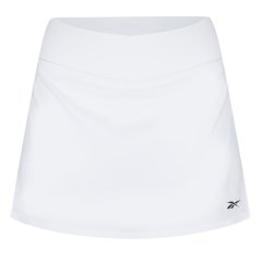 Reebok Workout Ready Vector Skirt Womens Denim Short White