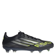 adidas F50 Pro Adults Firm Ground Football Boots Black/Lemon