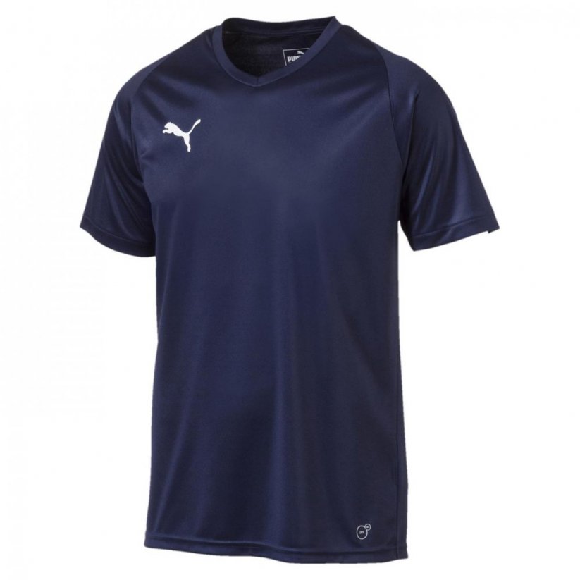 Puma LIGA Football Shirt Mens Peacoat/Whit