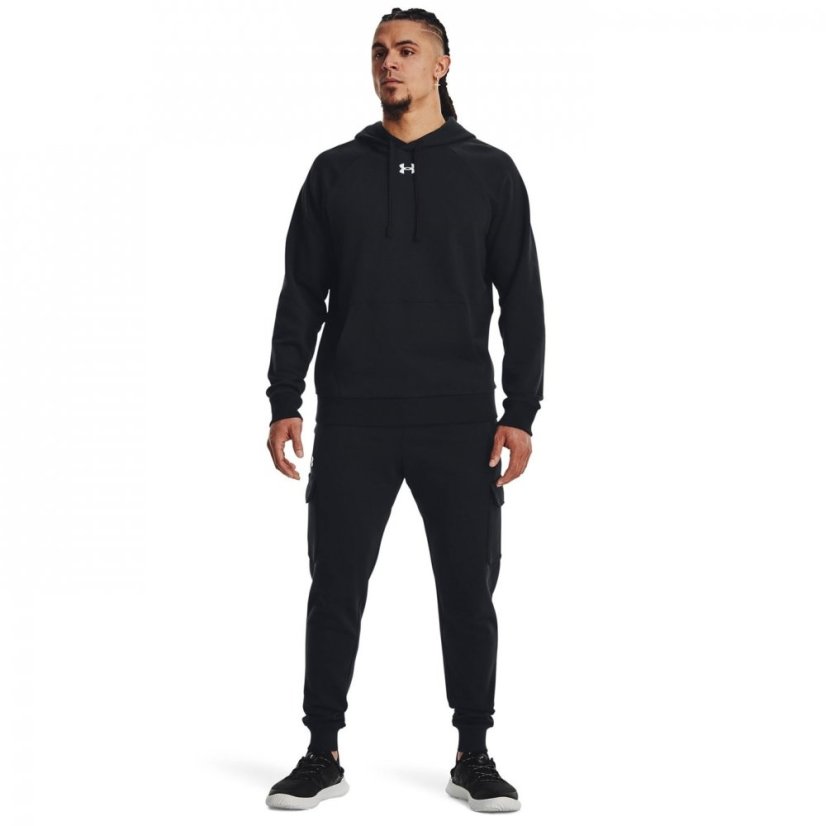 Under Armour Rival Fleece Cargo Jogger Black/White