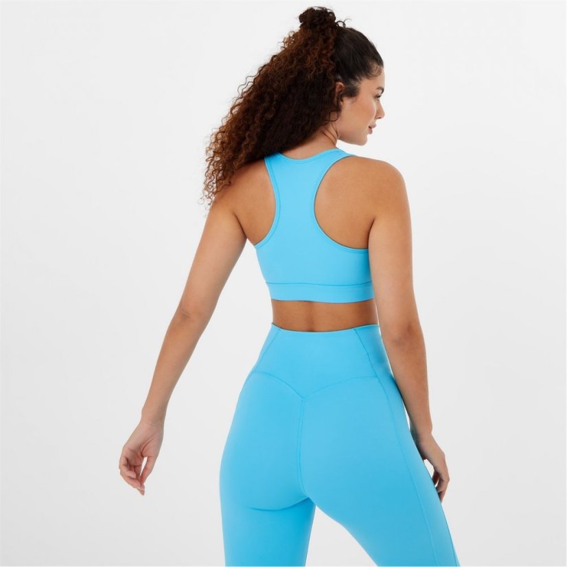 USA Pro Core Racer Back Sports Bra Aqua Blue