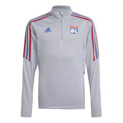 adidas Kids adidas Olympique Lyonnais Training Top 2021 Halo Silver