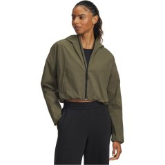 Under Armour Women's Unstoppable Woven Long Sleeve T-Shirt Green