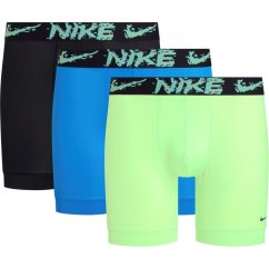 Nike 3 Pack Dri-FIT Boxer pánské šortky PhotoBlue/Green
