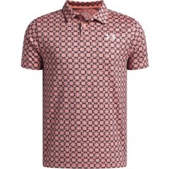 Under Armour Kids' Short Sleeve Performance Polo Shirt Pink/Navy